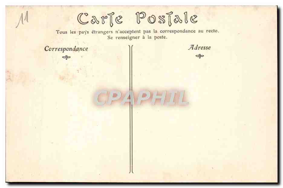 CPA Cite de Carcassonne Vue generale prise au Sud est  — Rückseite