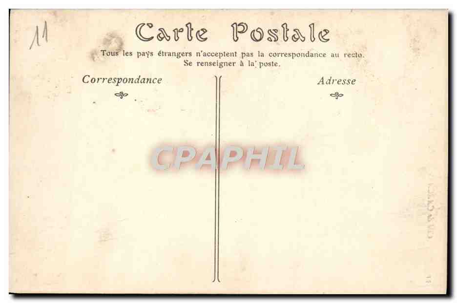 CPA Cite de Carcassonne Porte de Narbonne  — Rückseite