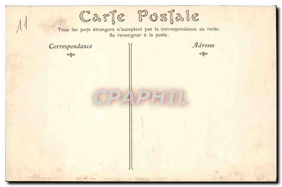 CPA Cite de Carcassonne Ensemble du Chateau — Rückseite