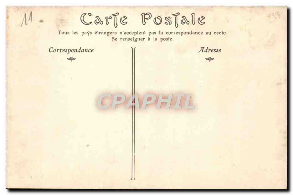 Cité de CARCASSONNE — Vue prise au sud-est — CPAPHIL n°23 — Verso