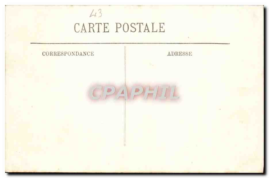 CPA Le Puy Plate forme du Rocher de Corneille  — Back
