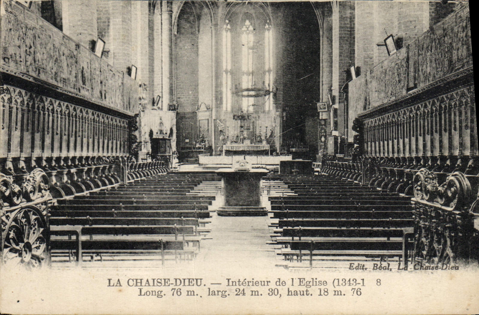 CPA Le Chaise Dieu Interieur de l'Eglise 