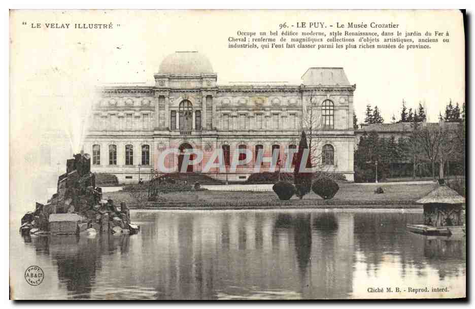 CPA Le Puy Le Musee Crozatier 