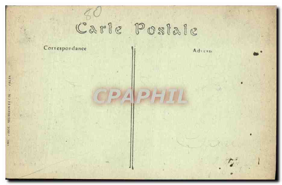 CPA Abbeville Vue generale prise du Mont Caubert — Back