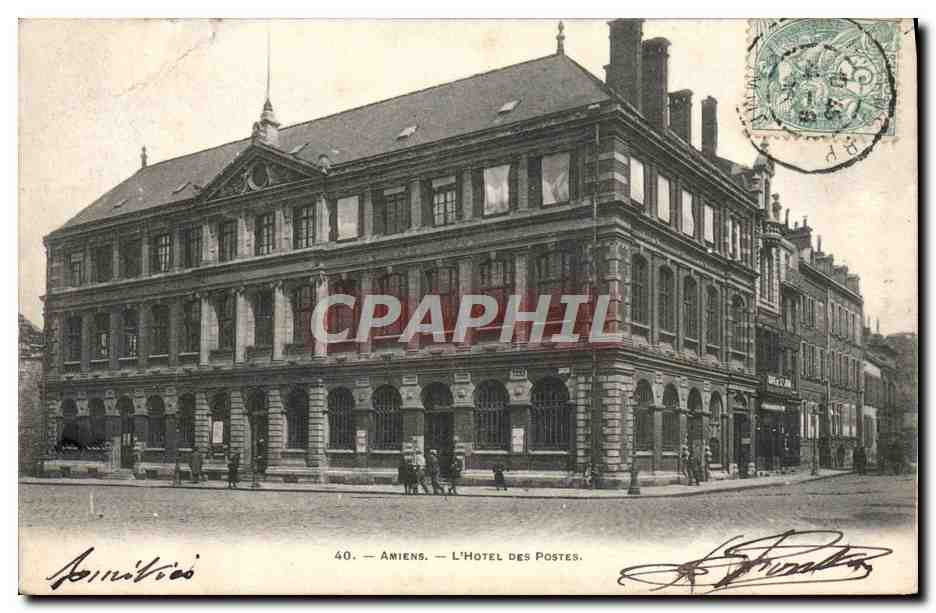CPA Amiens L'Hotel des Postes 
