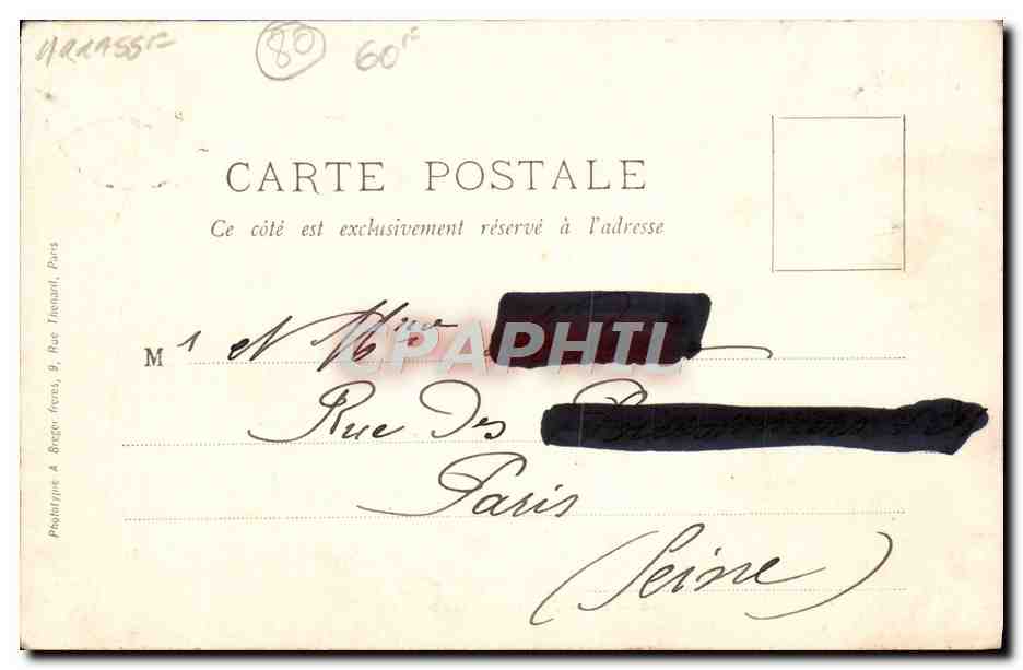 CPA Amiens L'Hotel des Postes  — Back