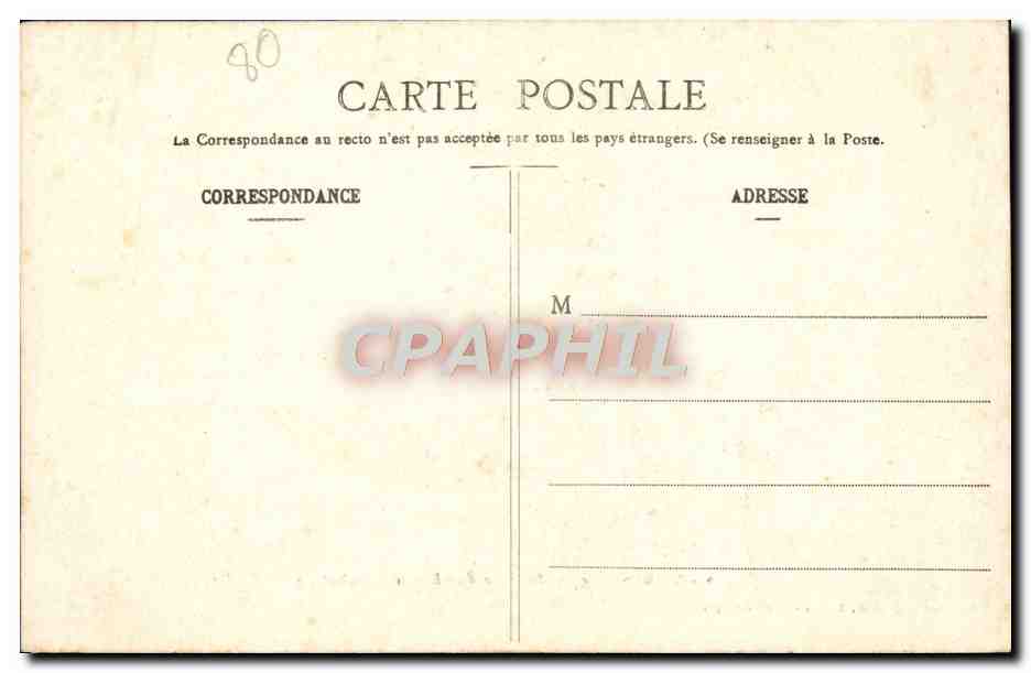 CPA Amiens Groupe de Maisons en face de la Cathedrale  — Rückseite