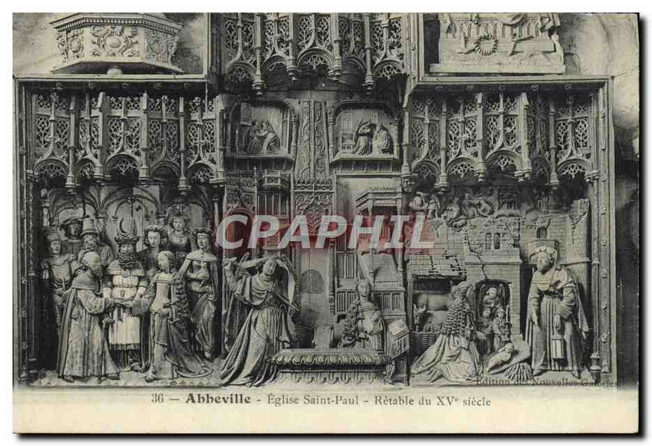 Abbeville - Église Saint-Paul - Rètable du XVᵉ siècle