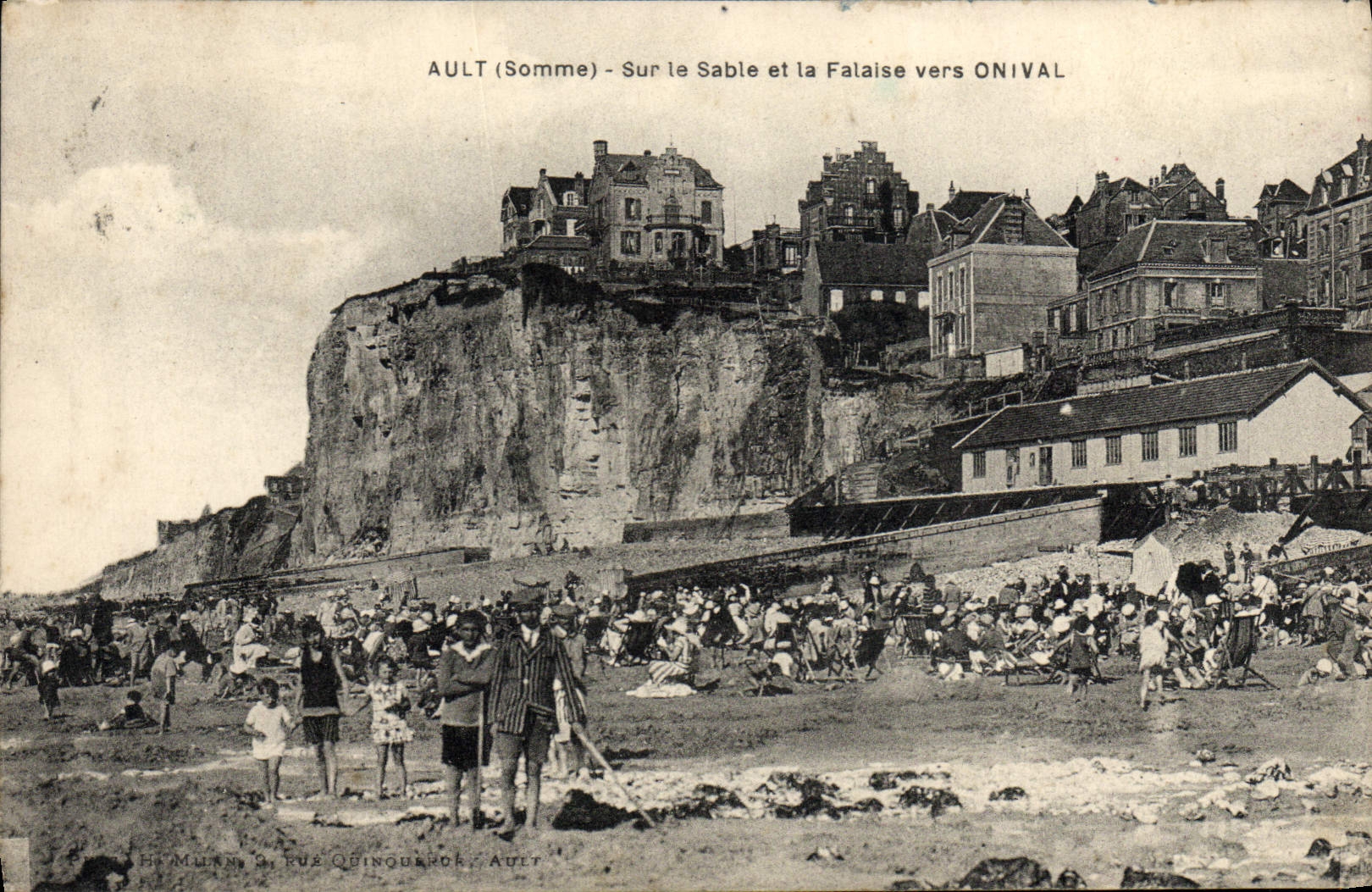 CPA Ault Sur le Sable et la Falaise vers Onival