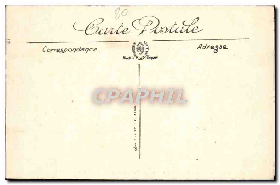 CPA Amiens Les Rives de la Somme  — Rückseite
