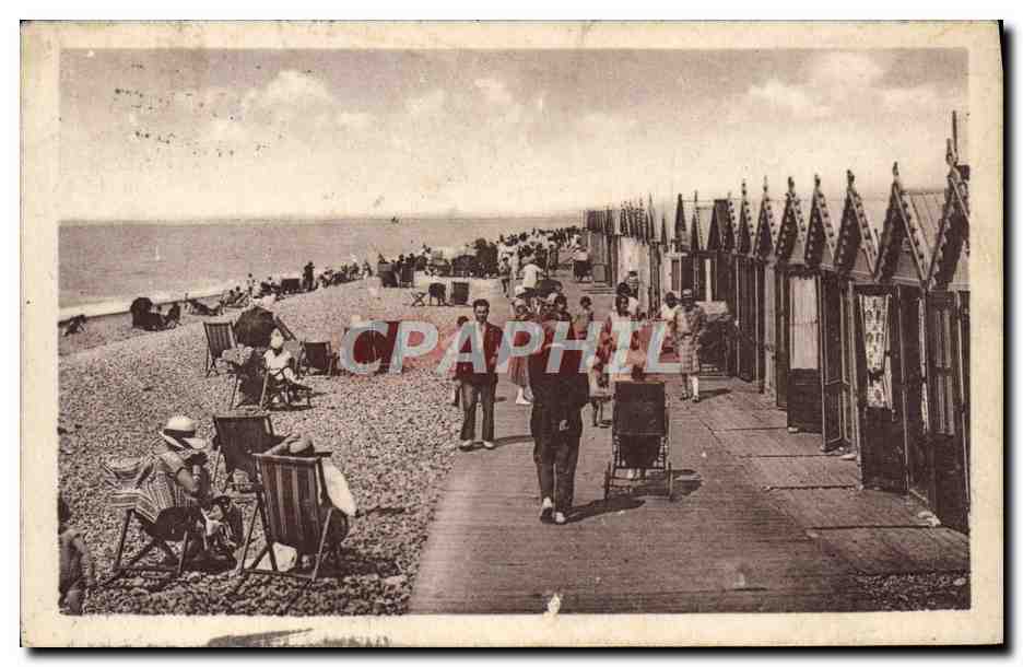 CPA Cayeux sur Mer Les planches et les cabines
