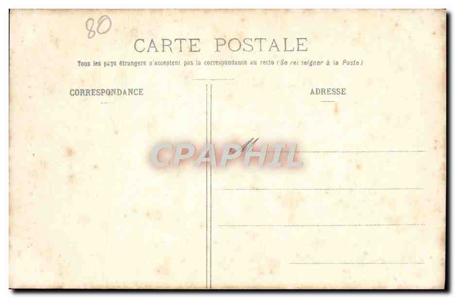 CPA Albert Notre Dame De Brebieres Chapelle de la vierge miraculeuse — Back