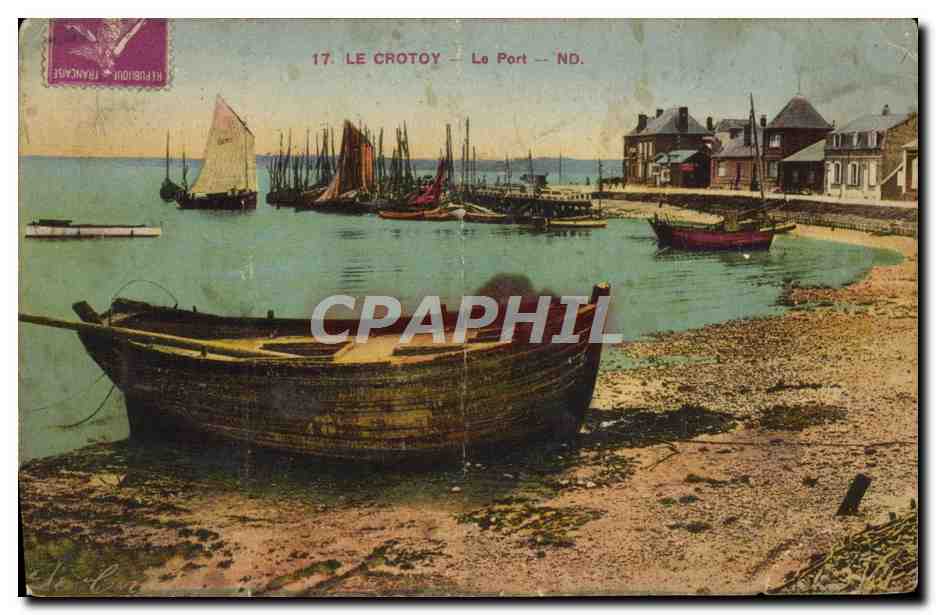 CPA Le Crotoy Le port Bateau