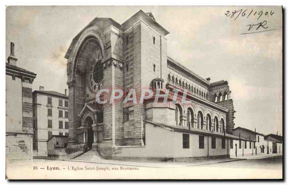 Lyon - Ansicht der Kirche Saint-Joseph in Brotteaux — anonymer Verlag, Nr. 85