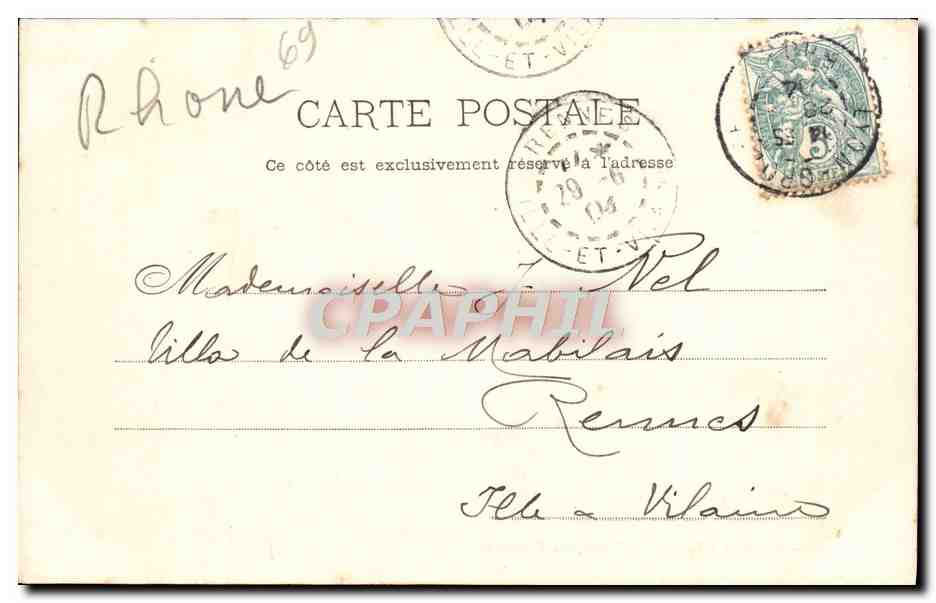 Lyon - Ansicht der Kirche Saint-Joseph in Brotteaux — anonymer Verlag, Nr. 85 — Rückseite