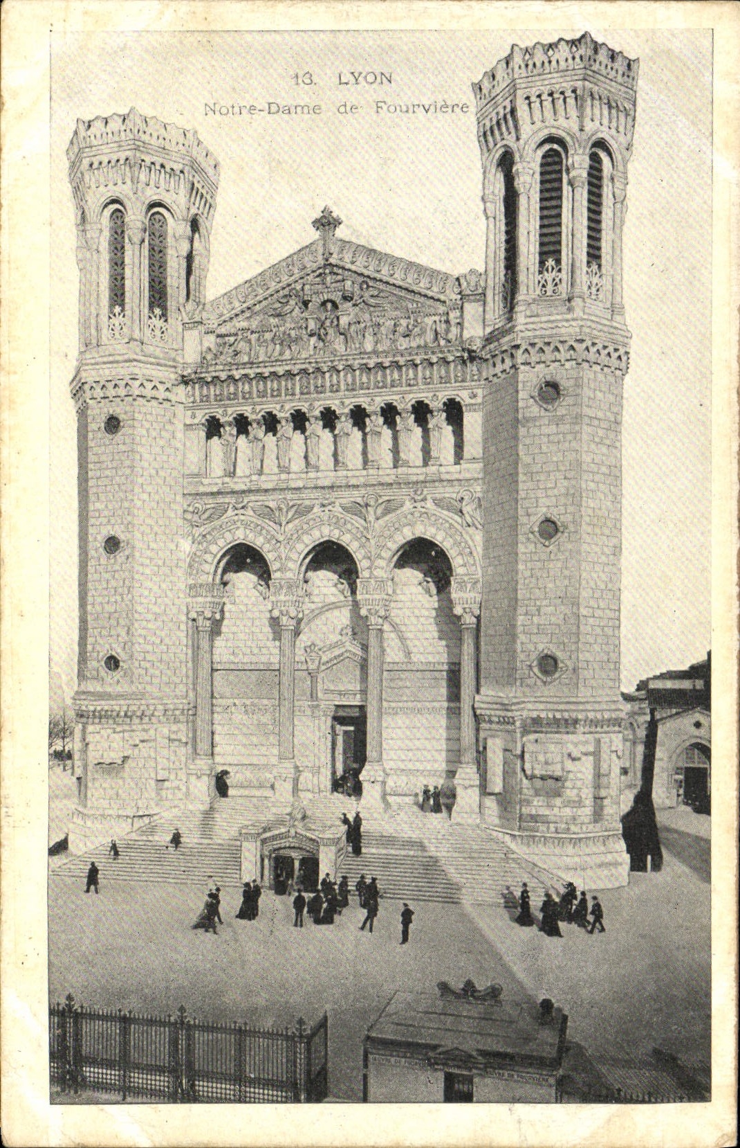 Notre-Dame de Fourvière — Lyon — éditeur JACQUIFFE, n° 13