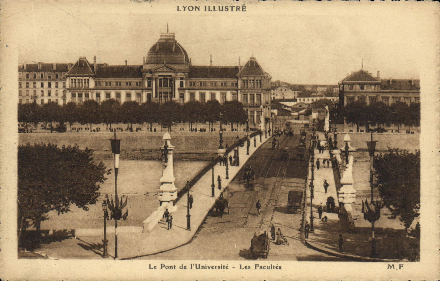 Lyon — Die Universitätbrücke - Die Fakultäten — Lyon Illustré, M.F.