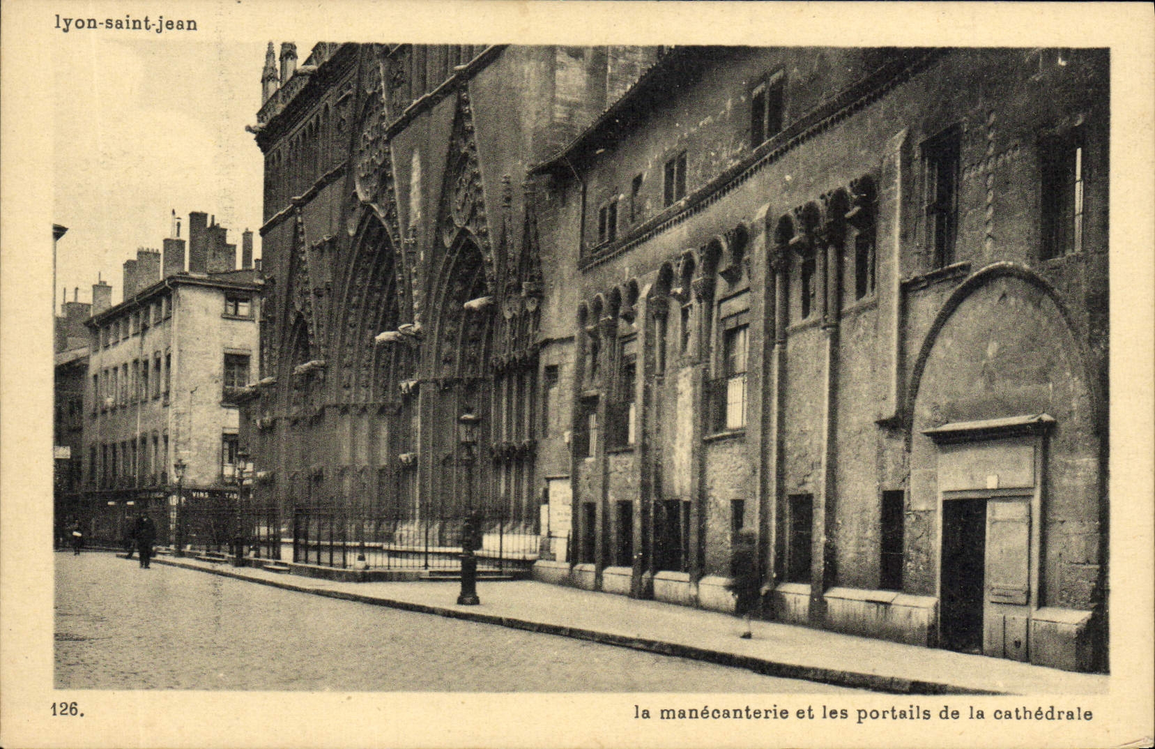 Lyon-Saint-Jean — der Klostergarten und die Portale der Kathedrale — Éditions J. Cellard, Lyon