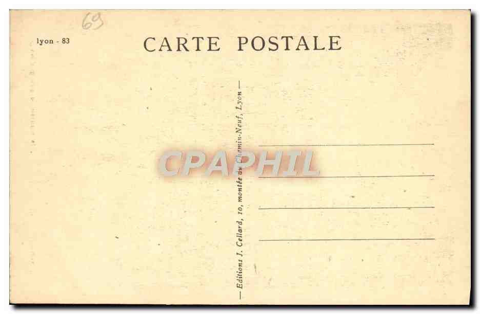 CPA Lyon La Montee du Gourguillon — Verso