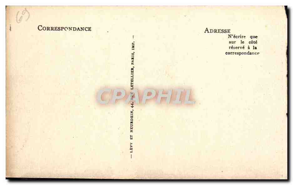 CPA Lyon Place Carnot Gare Perrache — Back
