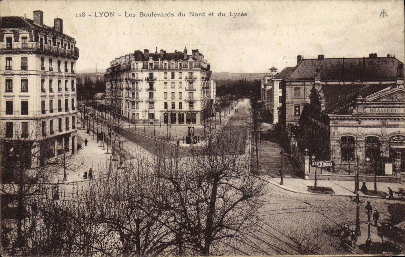 LYON — Les Boulevards du Nord et du Lycée — Éditeur A.D. n°118