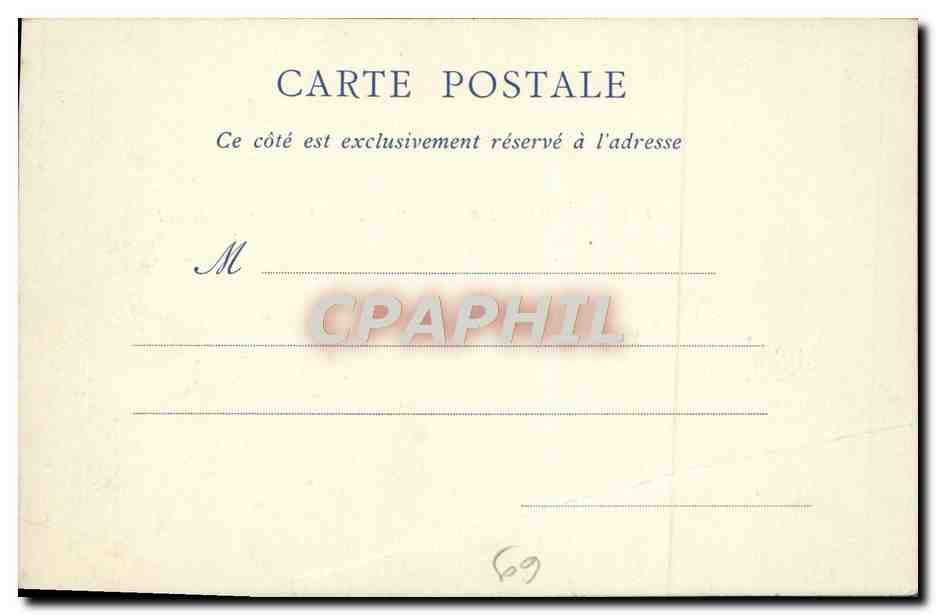 CPA Lyon Le Palais de Justice le Coleau de Fourviere — Verso