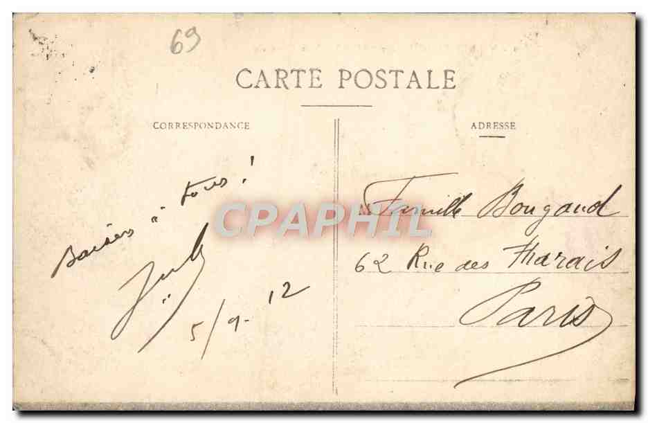 VILLEFRANCHE-sur-SAONE — Vue Générale — éditeur inconnu, n° de série 1 — Reverso