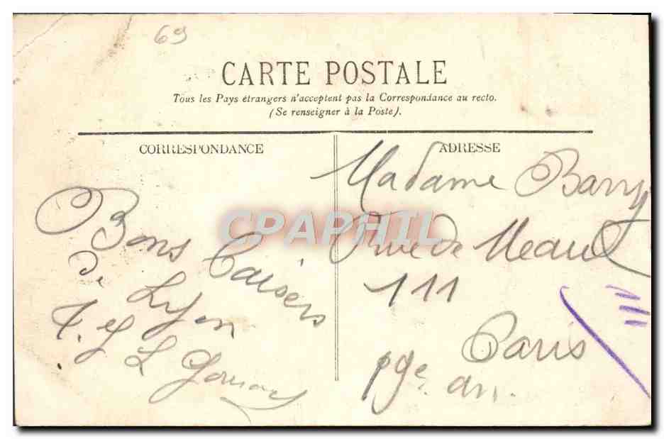 LYON. — Le Pont Lafayette — CPAPHIL 65 — Reverso