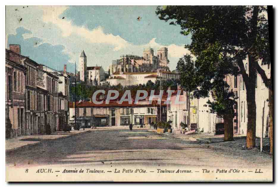 CPA Auch Avenue de Toulouse La Patte d'Oie