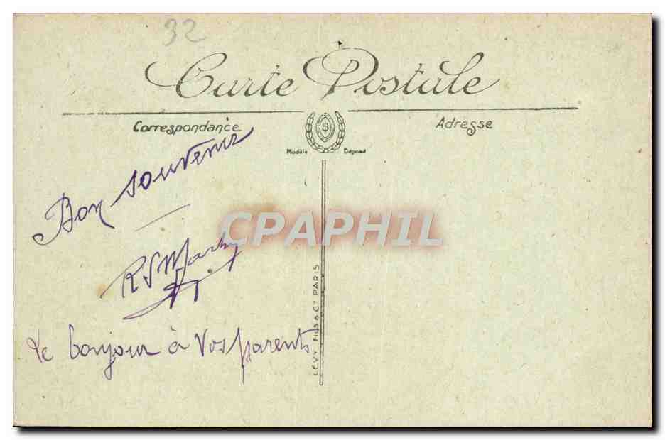 CPA Auch Avenue de Toulouse La Patte d'Oie — Rückseite