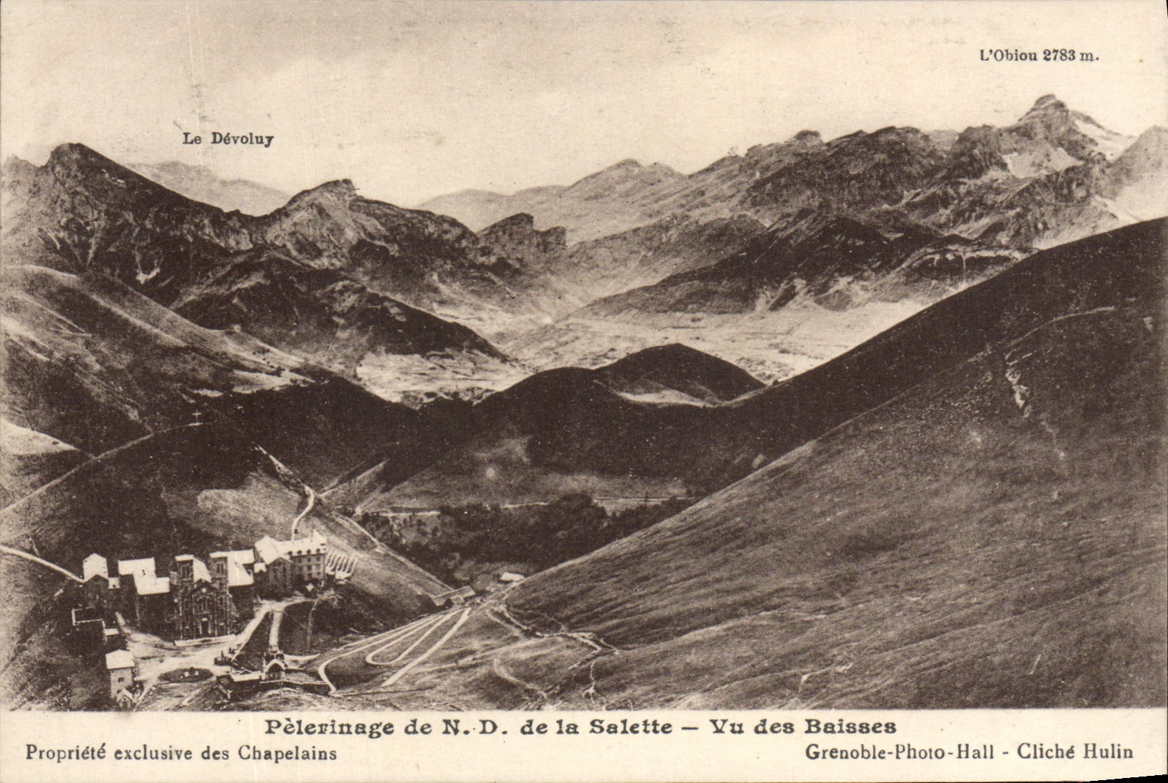 CPA Pelerinage de Notre Dame de La Salette Vu des Baisses