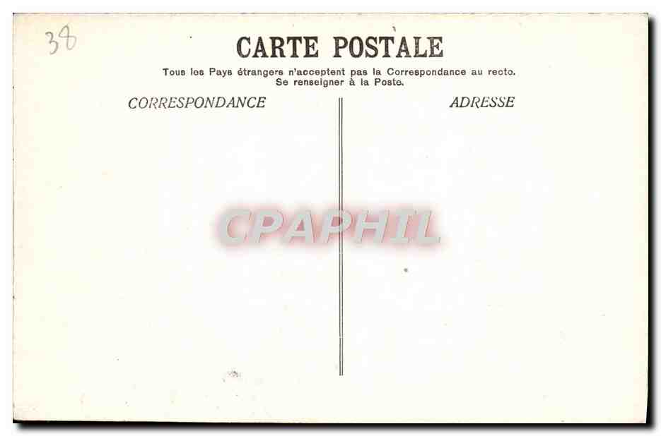 CPA Dauphine Pelerinage de la SAlette Vue d'ensemble du monastere et l'Obiou — Rückseite
