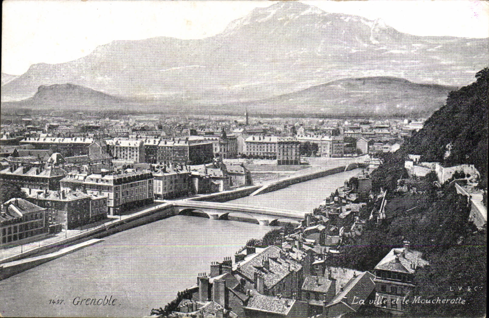 CPA Grenoble La Ville et le Moucherotte