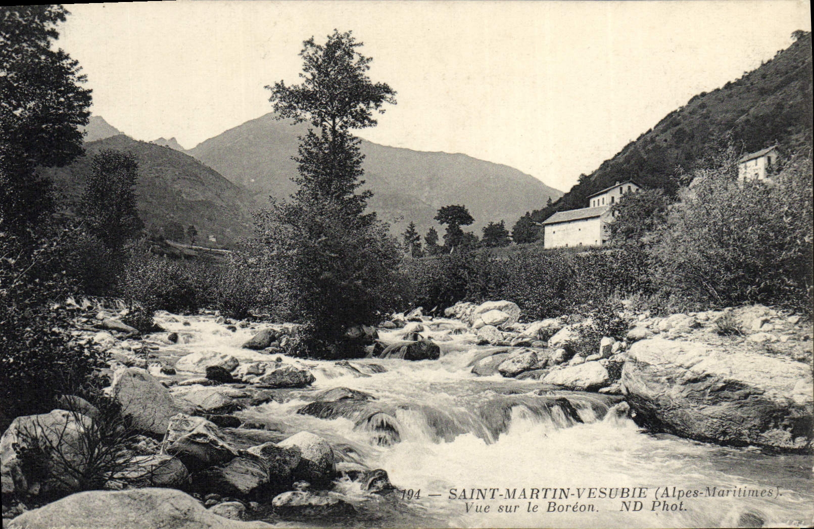 Saint-Martin-Vésubie — Vue sur le Boréon — ND Phot.