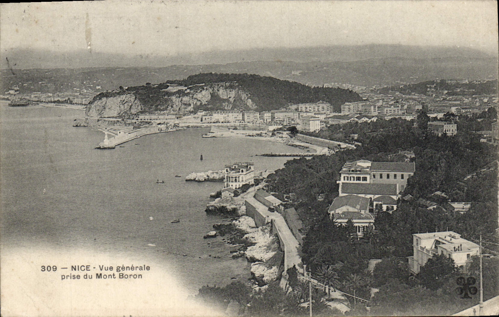 CPA Nice Vue generale Prise du Mont Boron