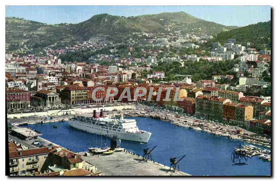 CPA Nice Dans le port Depart du bateau pour la Corse Bateau