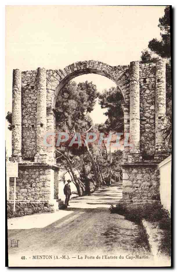 CPA Menton Le Porte de L'Entree du Cap Martin