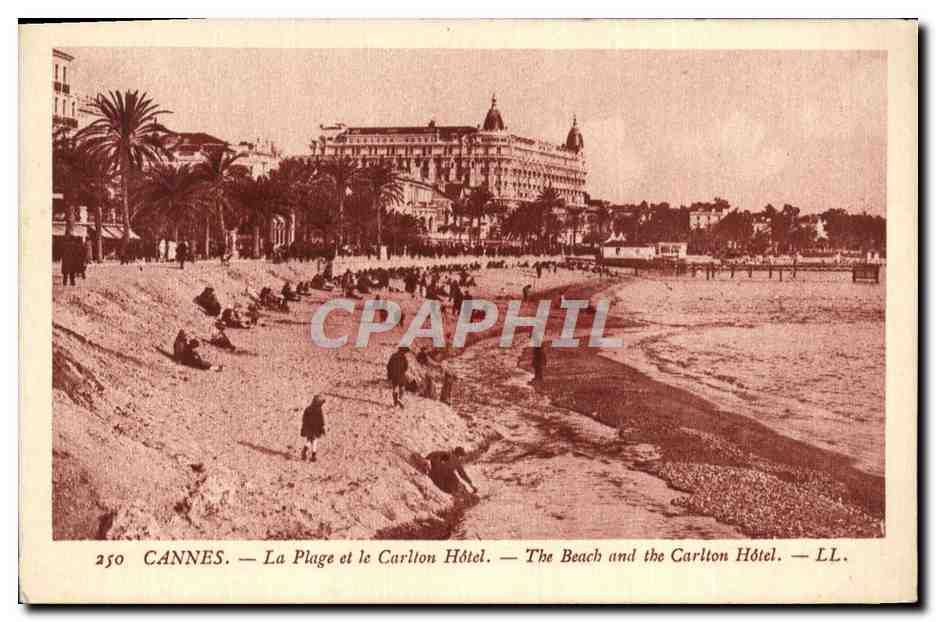 CPA Cannes La Plage et le Carlton Hotel
