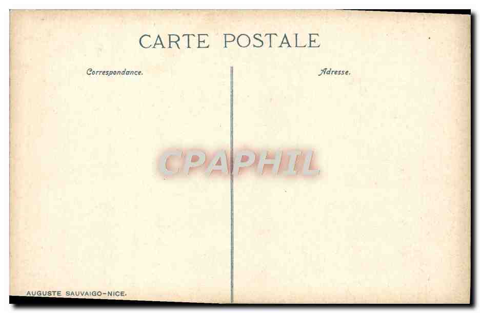 CPA La Turbie Le Plateau de la Justice Ruines Romaines — Rückseite