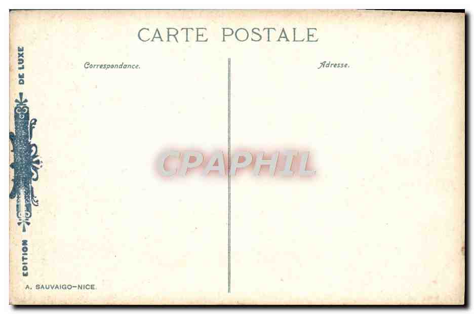 CPA La Turbie Vue generale et la Tete de Chien vue prise du Mt Bataille — Rückseite