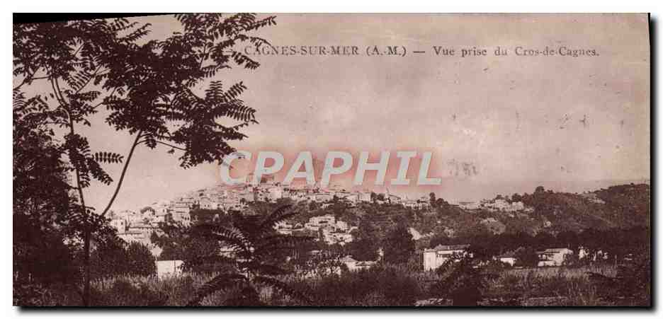 CPA Cagnes sur Mer Vue prise du Cros de Cagnes