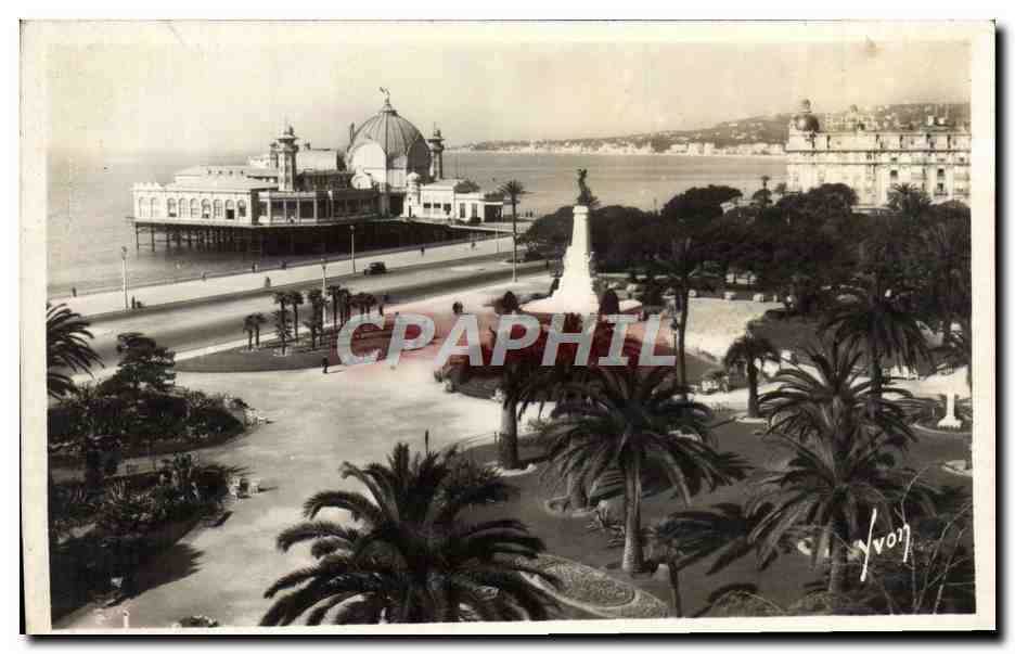 CPA Nice Jardins Albert 1er et le Palais de la Jetee