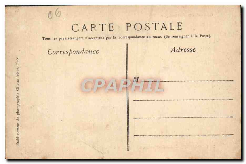 CPA Nice Jetee Promenade Par un Coup de Mer — Rückseite