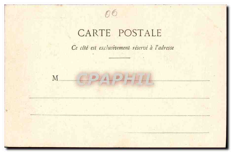 CPA Grasse Vue Prise du Grand Hotel — Rückseite