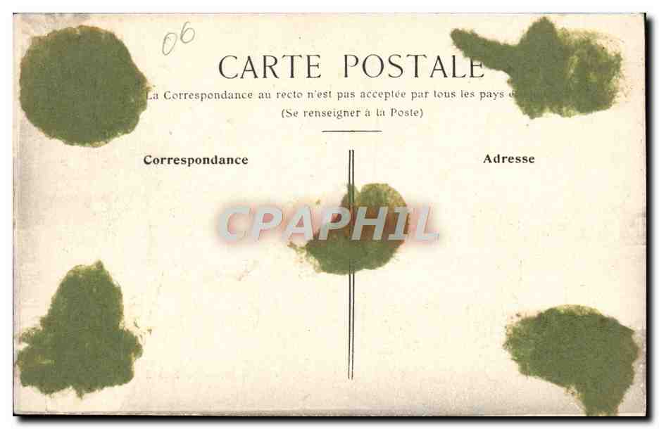 CPA Cannes Boulevard de la Croisette — Rückseite