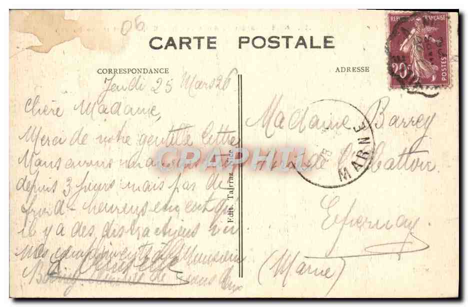 CPA Nice Jardin du Roi Albert 1er — Rückseite