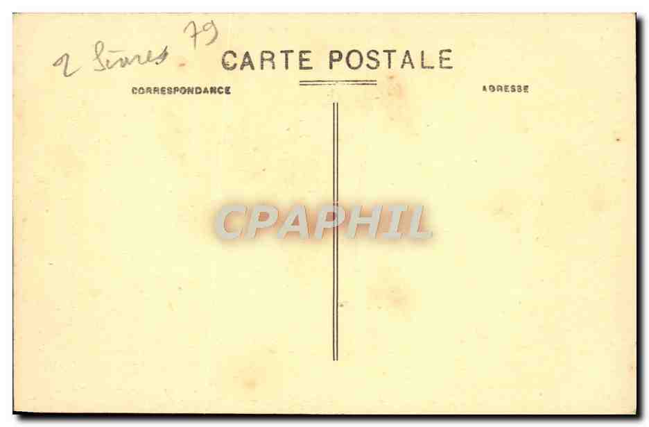 CPA Niort L'Hotel de Ville — Rückseite
