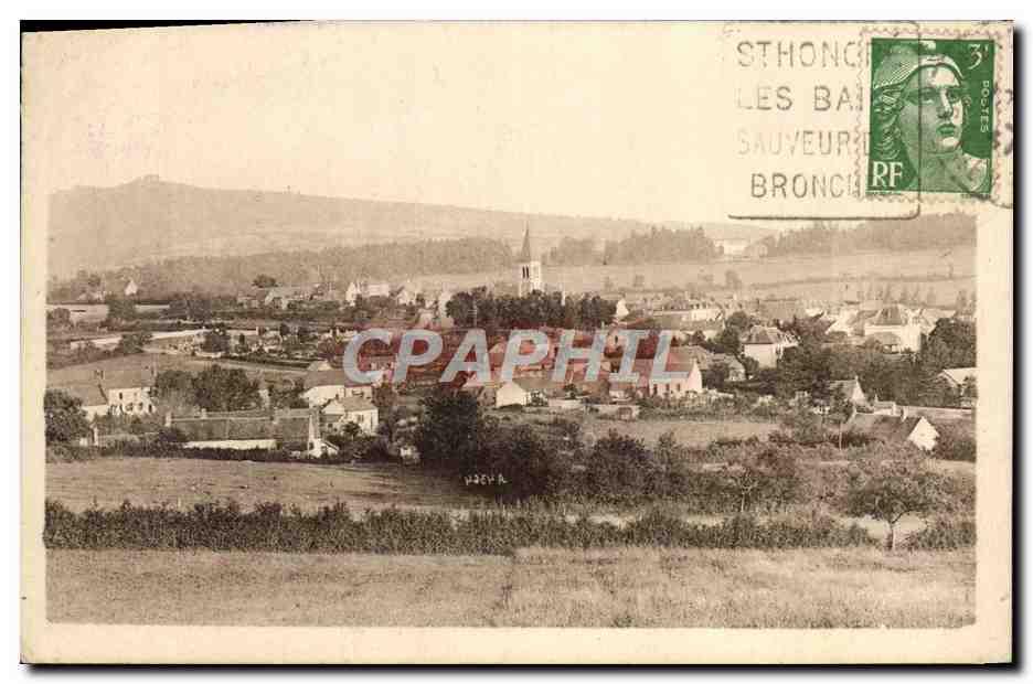 CPA St Honore les Bains Le Bourg et la Vieille Montagne