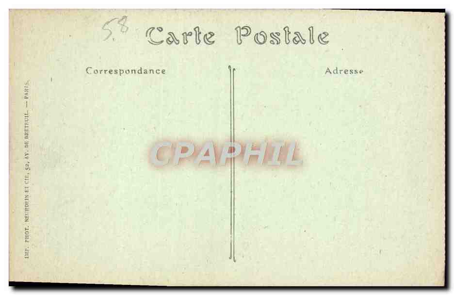 CPA Saint Honore les Bains Etablissement thermal La piscine — Rückseite