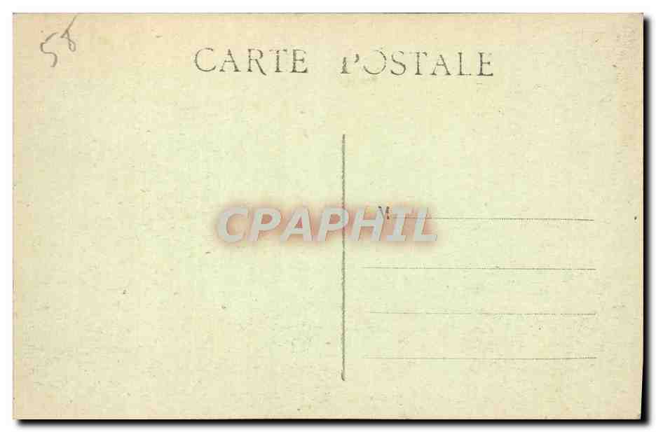 CPA Chatillon en Bazois le chateau vu de la gare — Rückseite